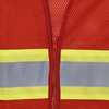 Radians Hi-Vis Econ TpO/Cl1 Two Tone Safety Vest-Red-2X SV22-1ZRM-2X